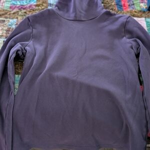 Purple Turtleneck Pullover